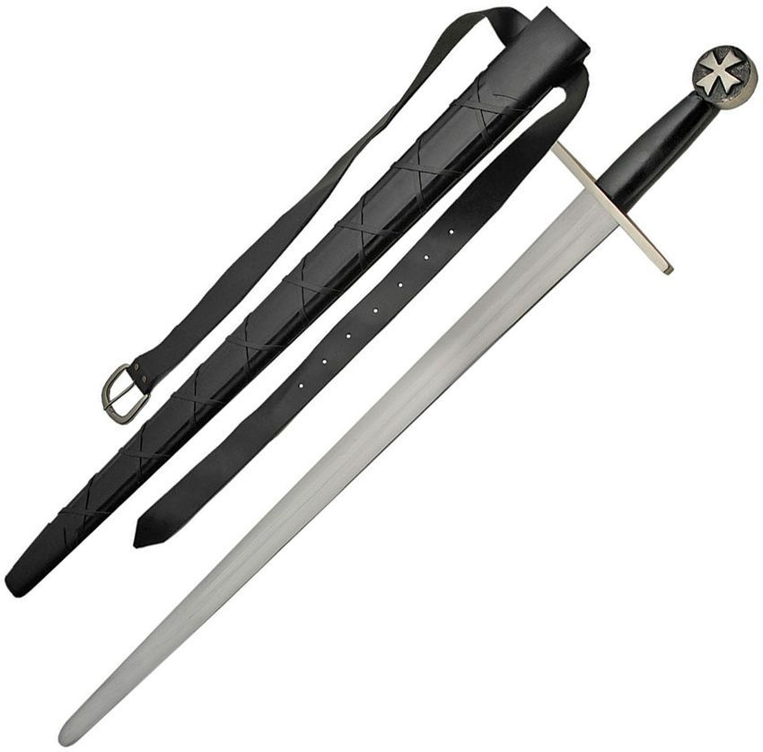Knights Templar Medieval Single Hand Arming Sword Steel Fittings