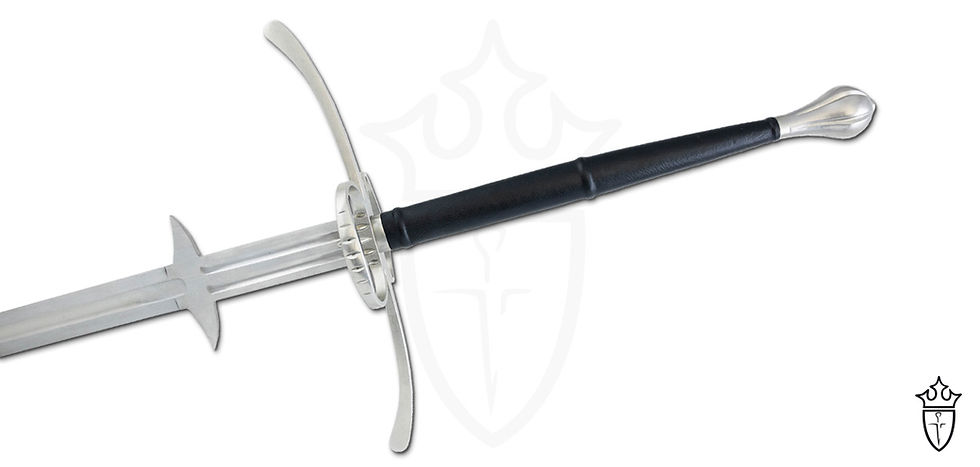 Thumbnail: Kingston Arms Great Sword Heat Treated Spring Steel Live Blade Cross Guard and Ricasso