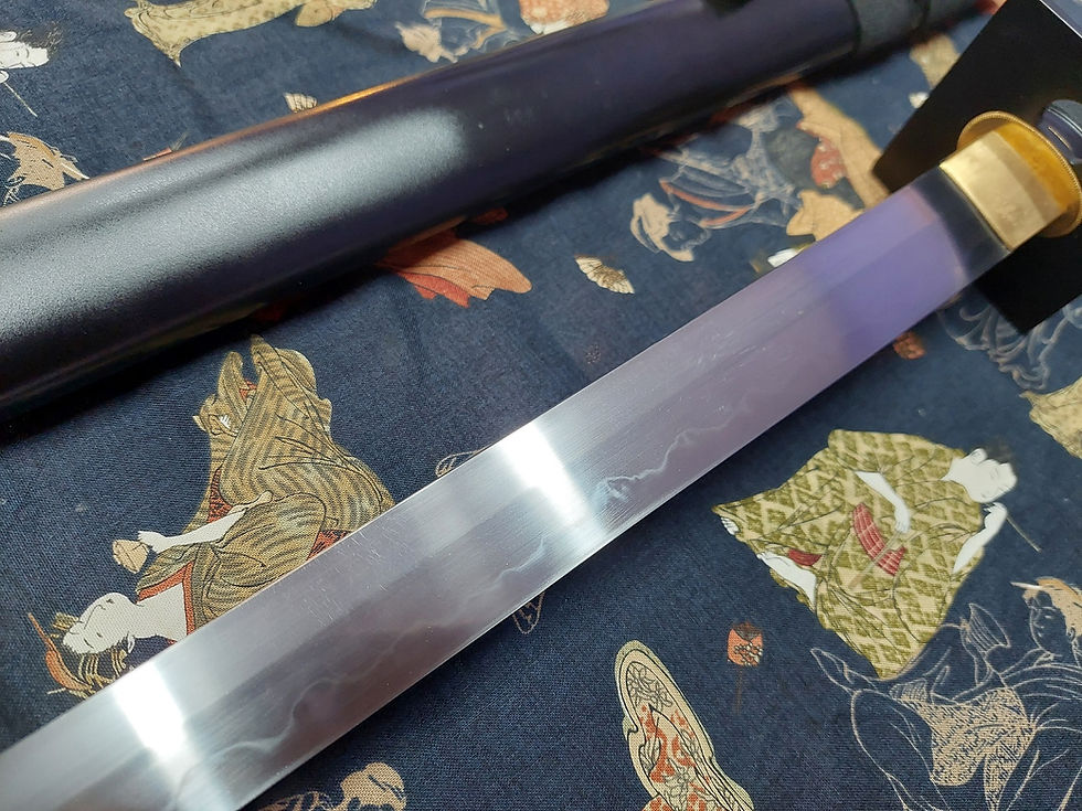 Thumbnail: Ishikawa Ninjutsu Japanese Ninja Short Sword 1050 Clay Tempered