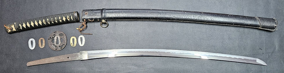 Thumbnail: Civillian Mounted WWII Japanese Army Officers Sword Signed KaneToshi