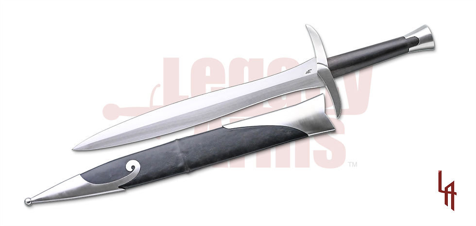 Thumbnail: sl0911 Legacy Arms Halfling Short Sword 5160 Carbon Steel Live Blade Overall