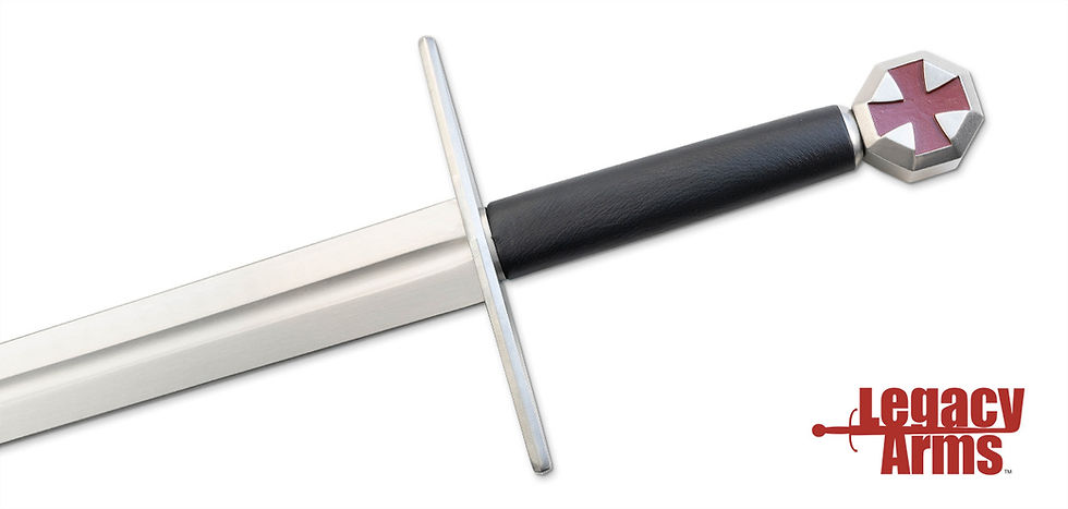 Thumbnail: Templar Knight Sword 5160 High Carbon Steel Blade