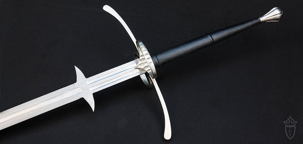 Thumbnail: Kingston Arms Great Sword Heat Treated Spring Steel Live Blade Ricasso