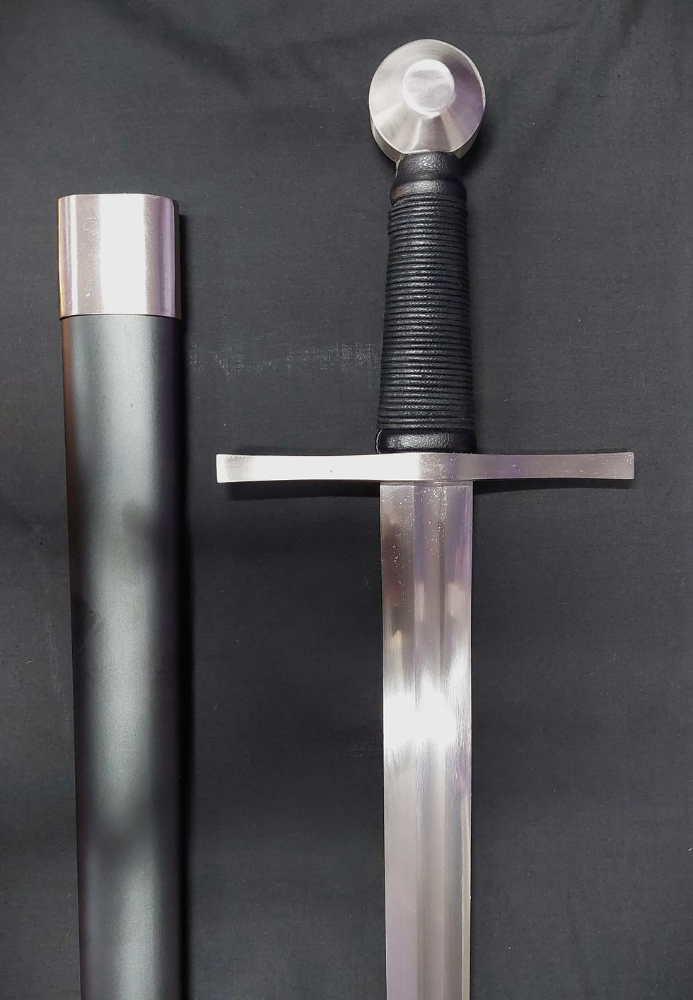 Thumbnail: Medieval European Single Hand Arming Sword Through Tempered Spring Steel