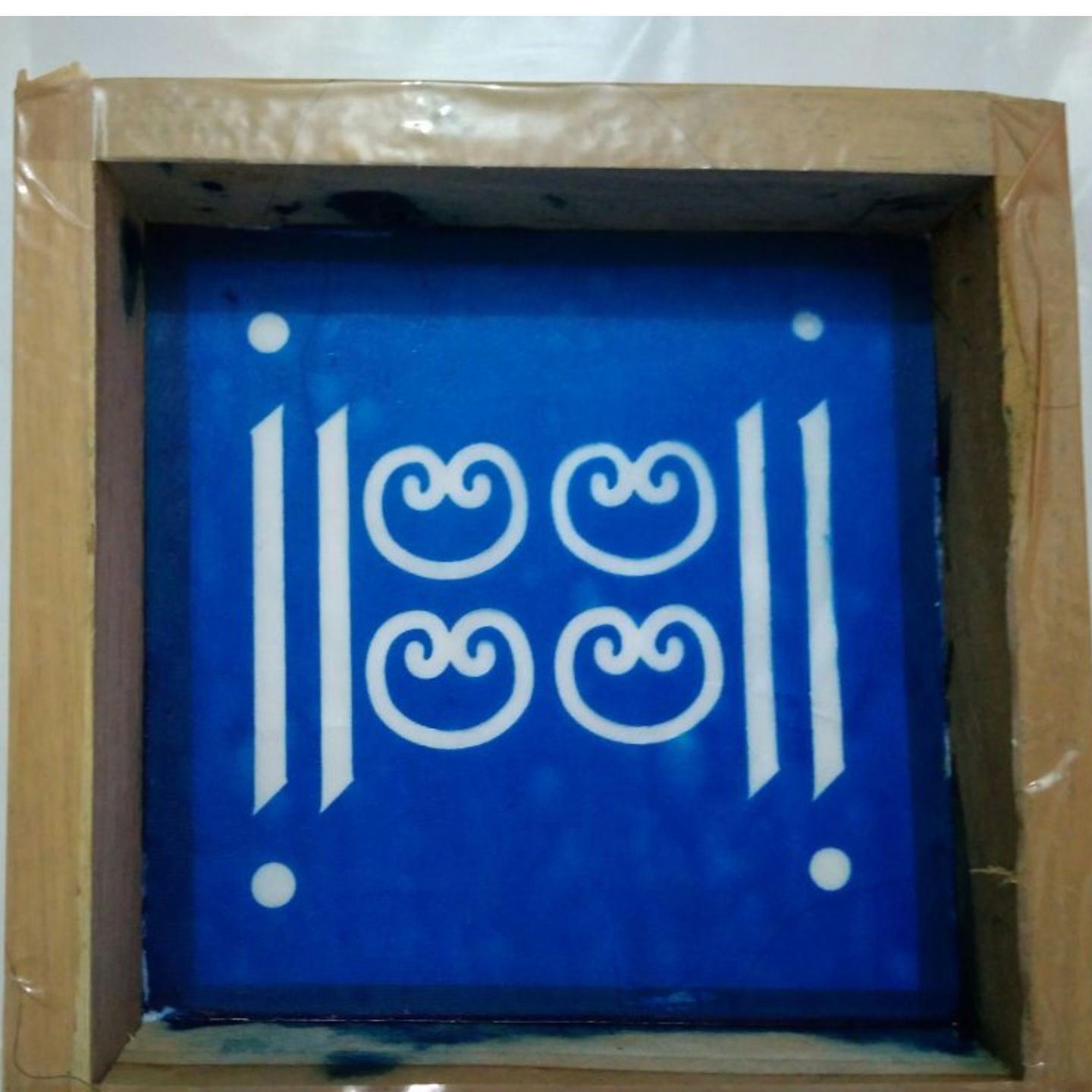gopadma wooden Rangoli stencil of 5 by 5 inch