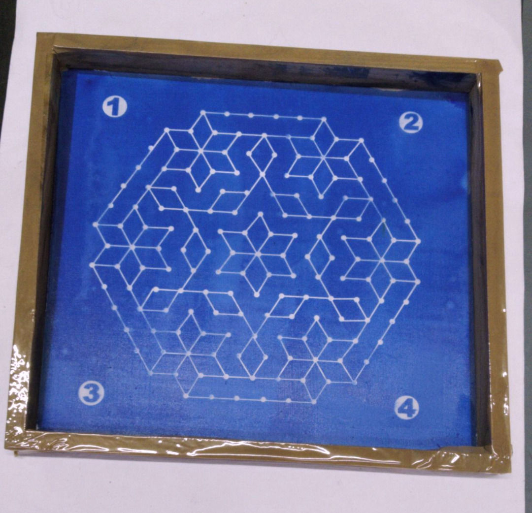 New Dot Rangoli design - 3