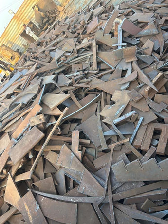 A pile of mixed metal or industrial waste.