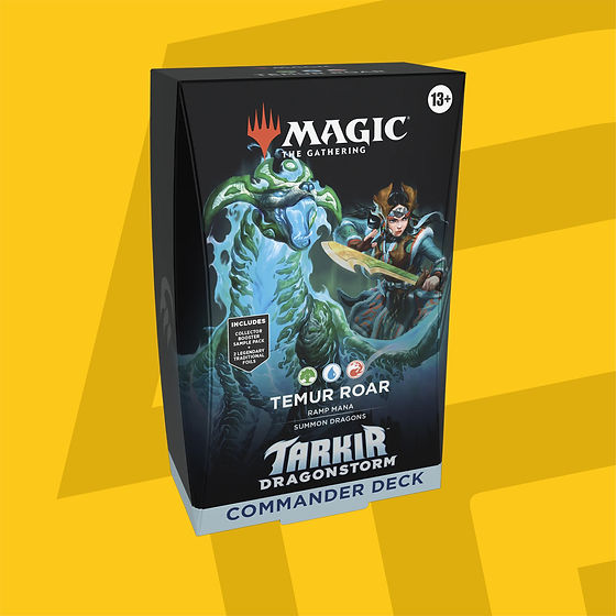 mtg temur roar commander deck Tarkir Dragonstorm Eshki, Temur's / Ureni of the Unwritten (Temur Ultra PRO International As powerful dragonstorms spiral Tarkir into chaos and wild dragons darken the skies THE DRAGON PRECON IS HERE!