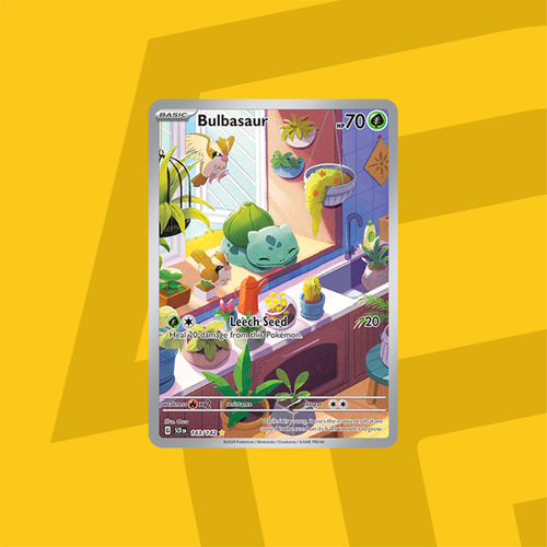 Pokemon tcg scarlet violet stellar crown bulbasaur 143 142