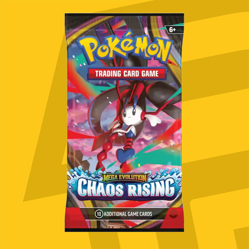 Pokemon TCG Mega Evolution Chaos Rising Booster Pack (10 Cards