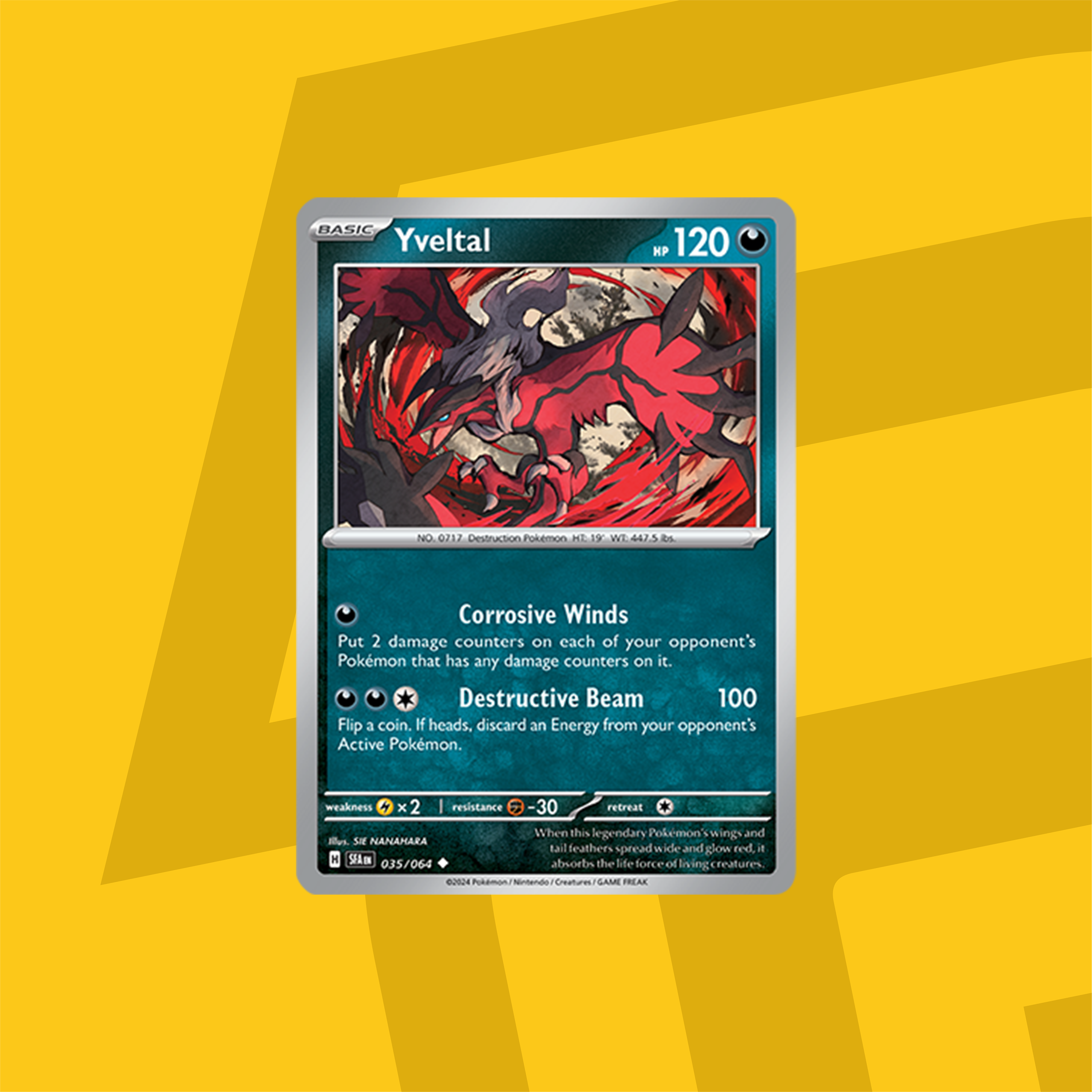 Pokemon TCG: Scarlet & Violet - Shrouded Fable - Yveltal 035/064