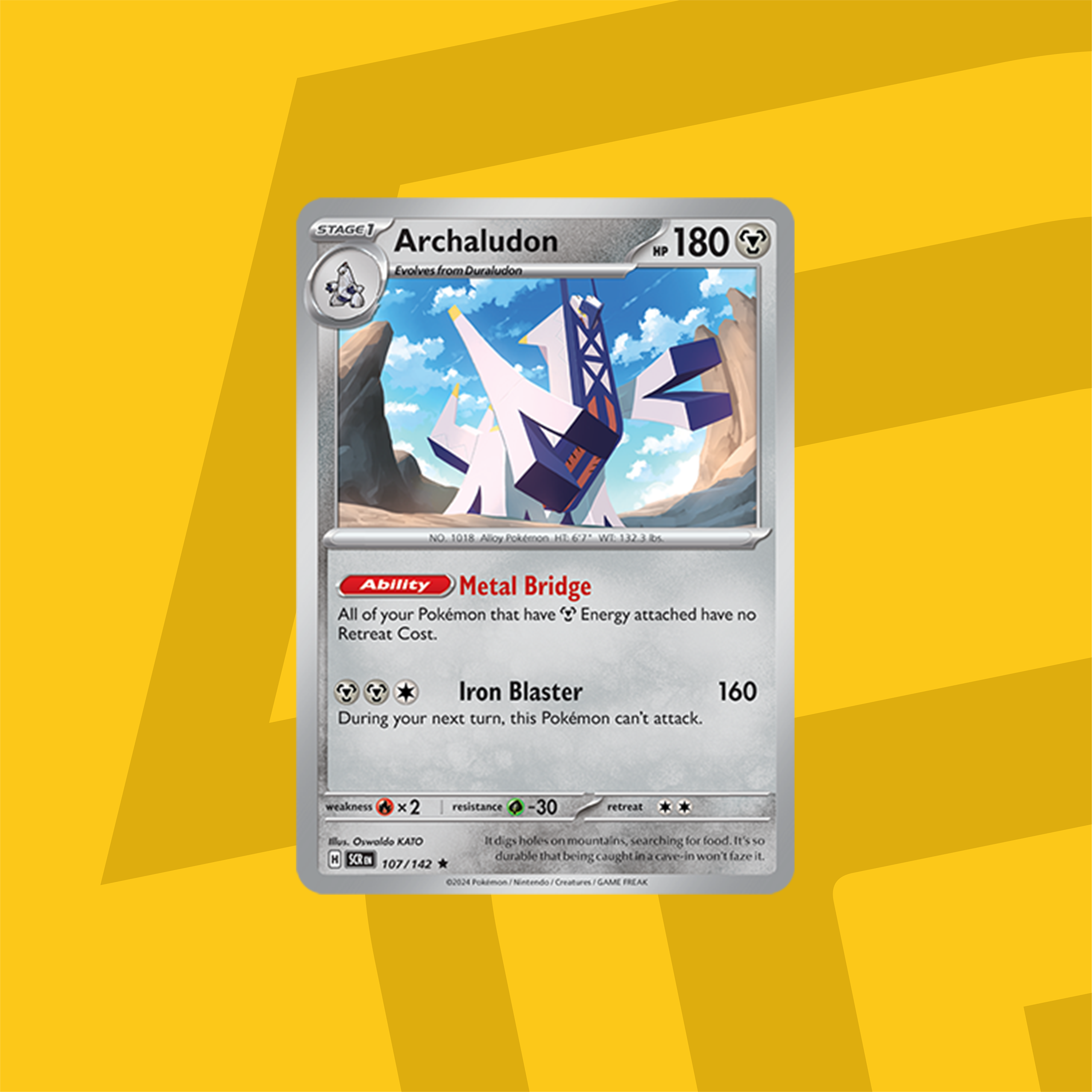 Pokemon TCG: Scarlet & Violet - Stellar Crown - Archaludon 107/142