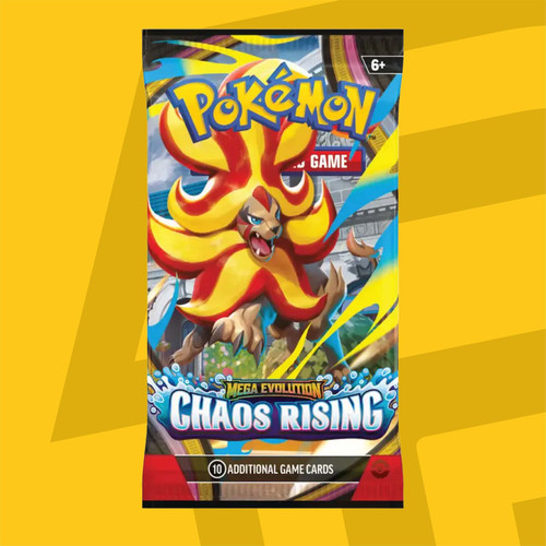 Pokemon TCG Mega Evolution Chaos Rising Booster Pack (10 Cards