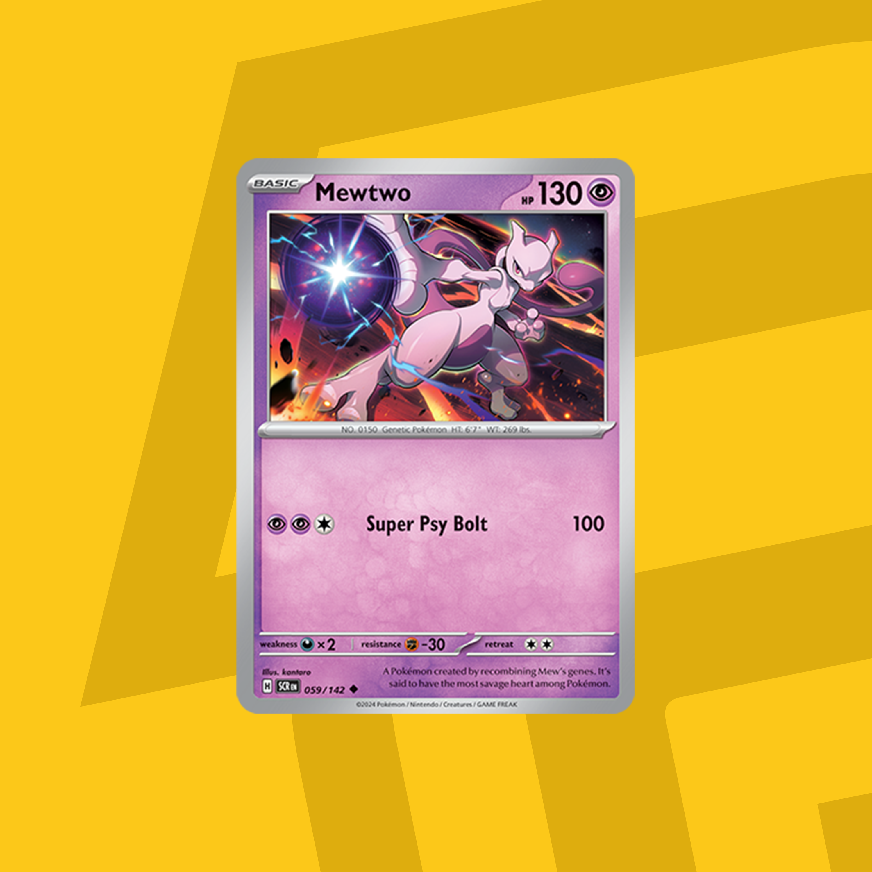 Pokemon TCG: Scarlet & Violet - Stellar Crown - Mewtwo 059/142