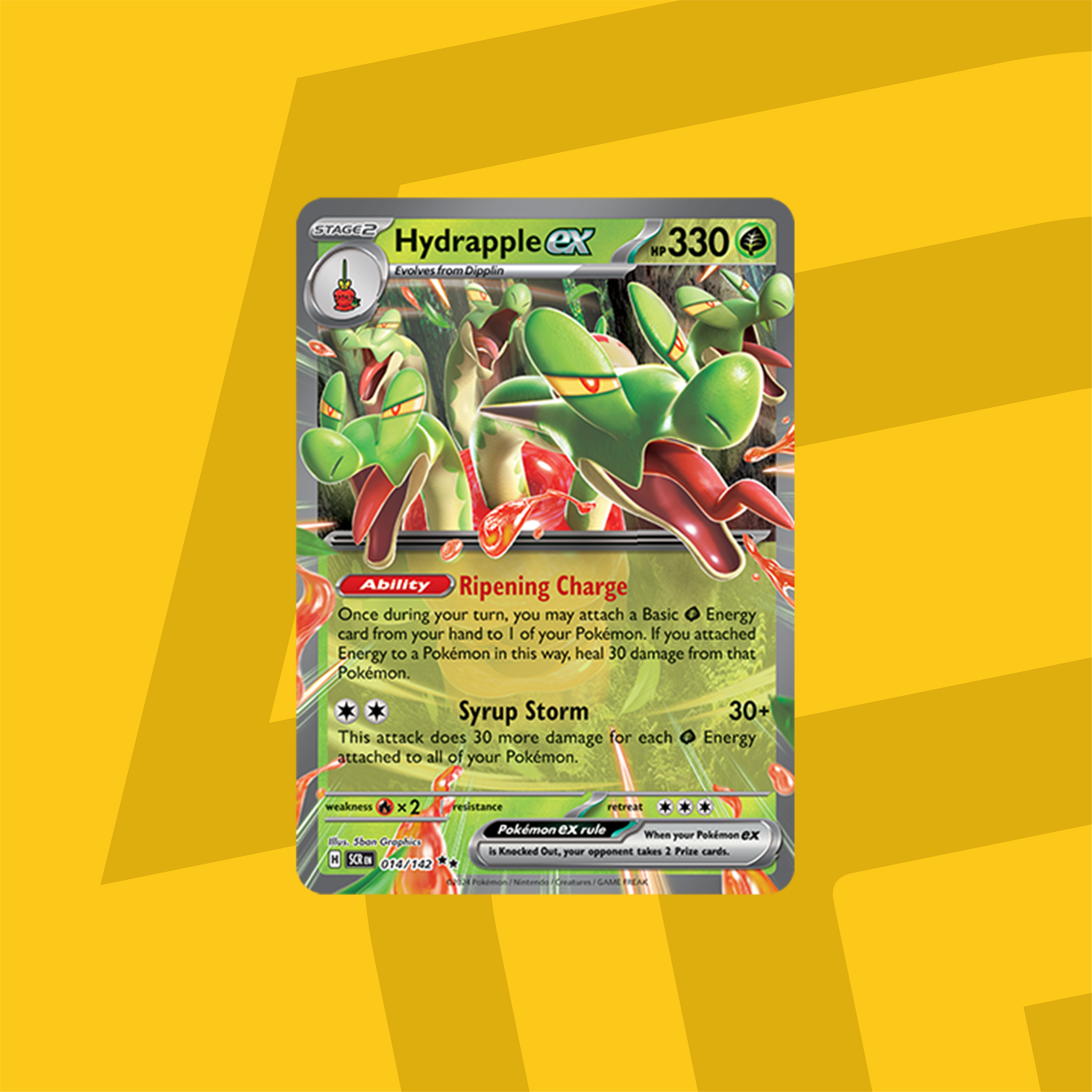 Pokemon TCG: Scarlet & Violet - Stellar Crown - Hydrapple EX 014/142