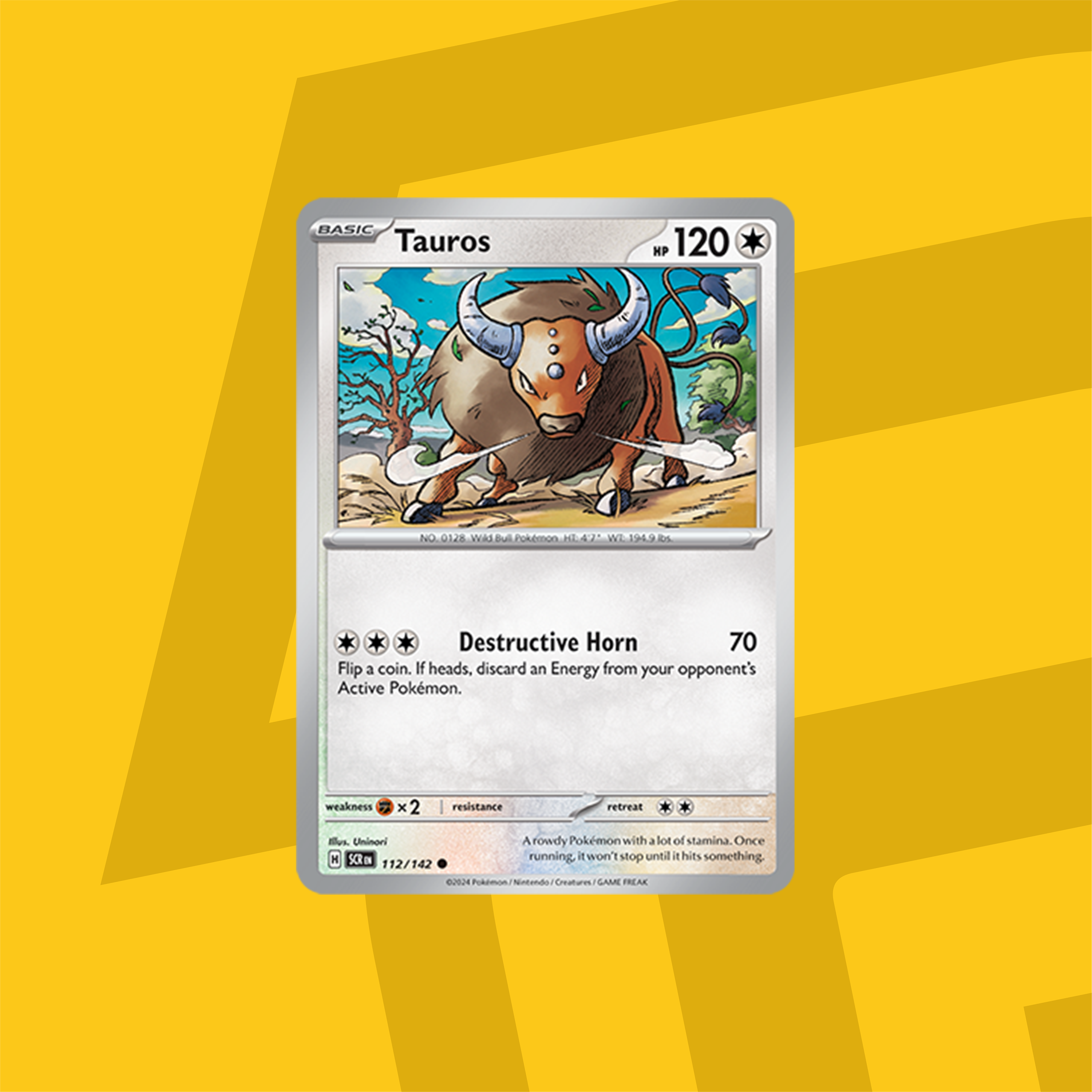 Pokemon TCG: Scarlet & Violet - Stellar Crown - Tauros 112/142