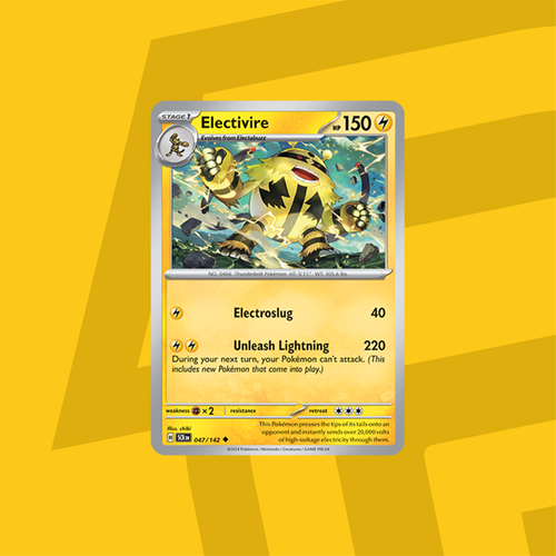Pokemon tcg scarlet violet stellar crown electivire 047 142