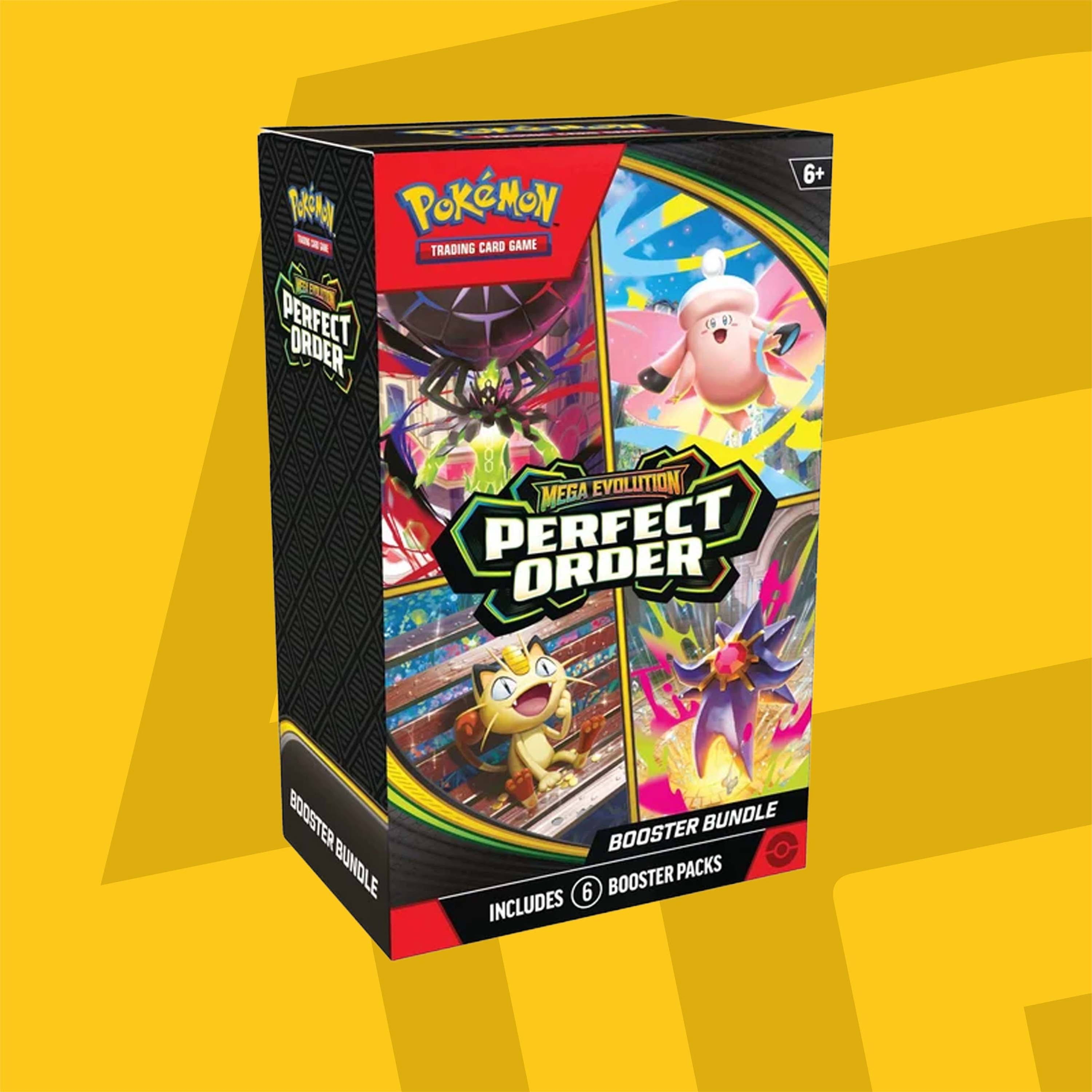 Pokemon TCG: Mega Evolution-Perfect Order Booster Bundle (6 Packs)