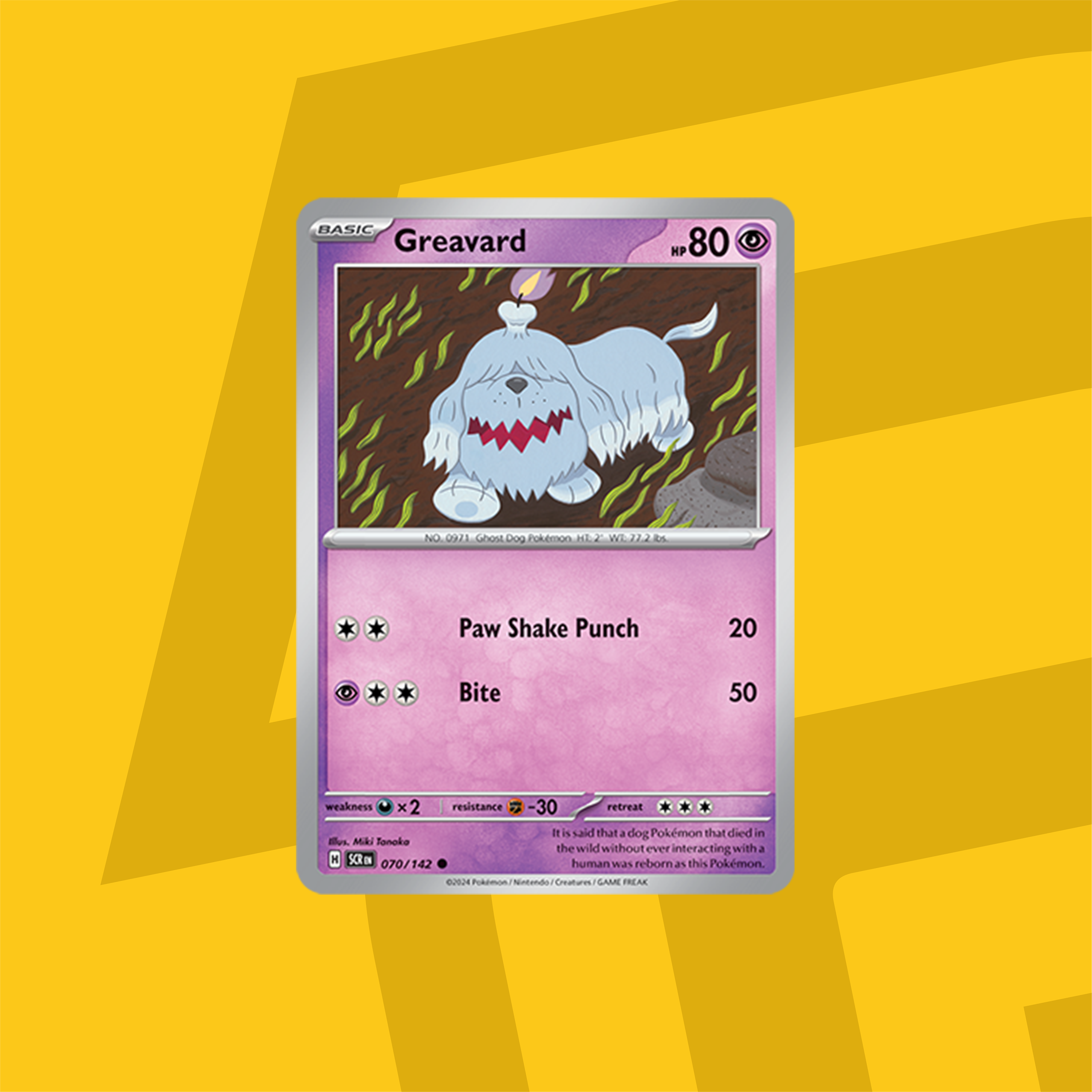 Pokemon TCG: Scarlet & Violet - Stellar Crown - Greavard 070/142