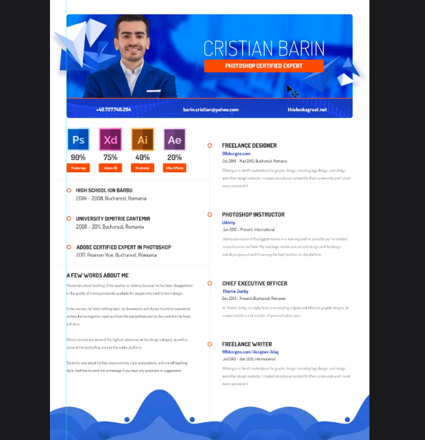 Creating a Colorful CV