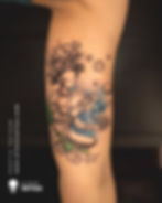 small color tattoo for women