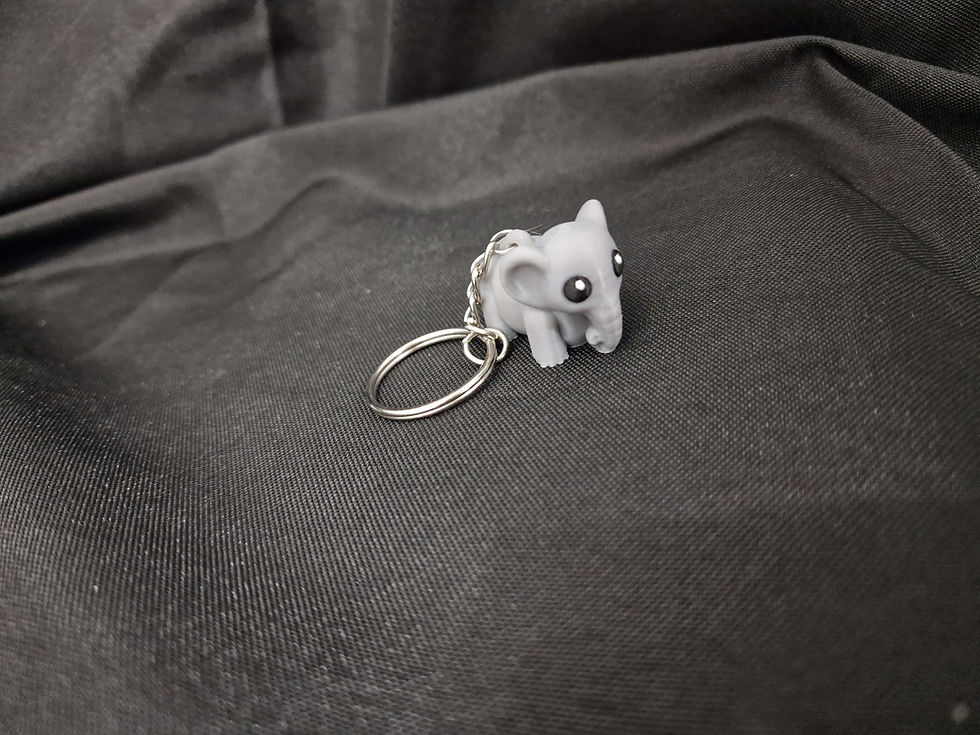 Thumbnail: Mini Elephant Keyring
