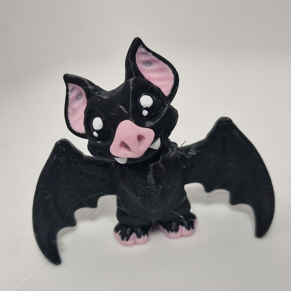 Thumbnail: Small Bat articulated fidget toy - Vampire Bats and Fruit Bats