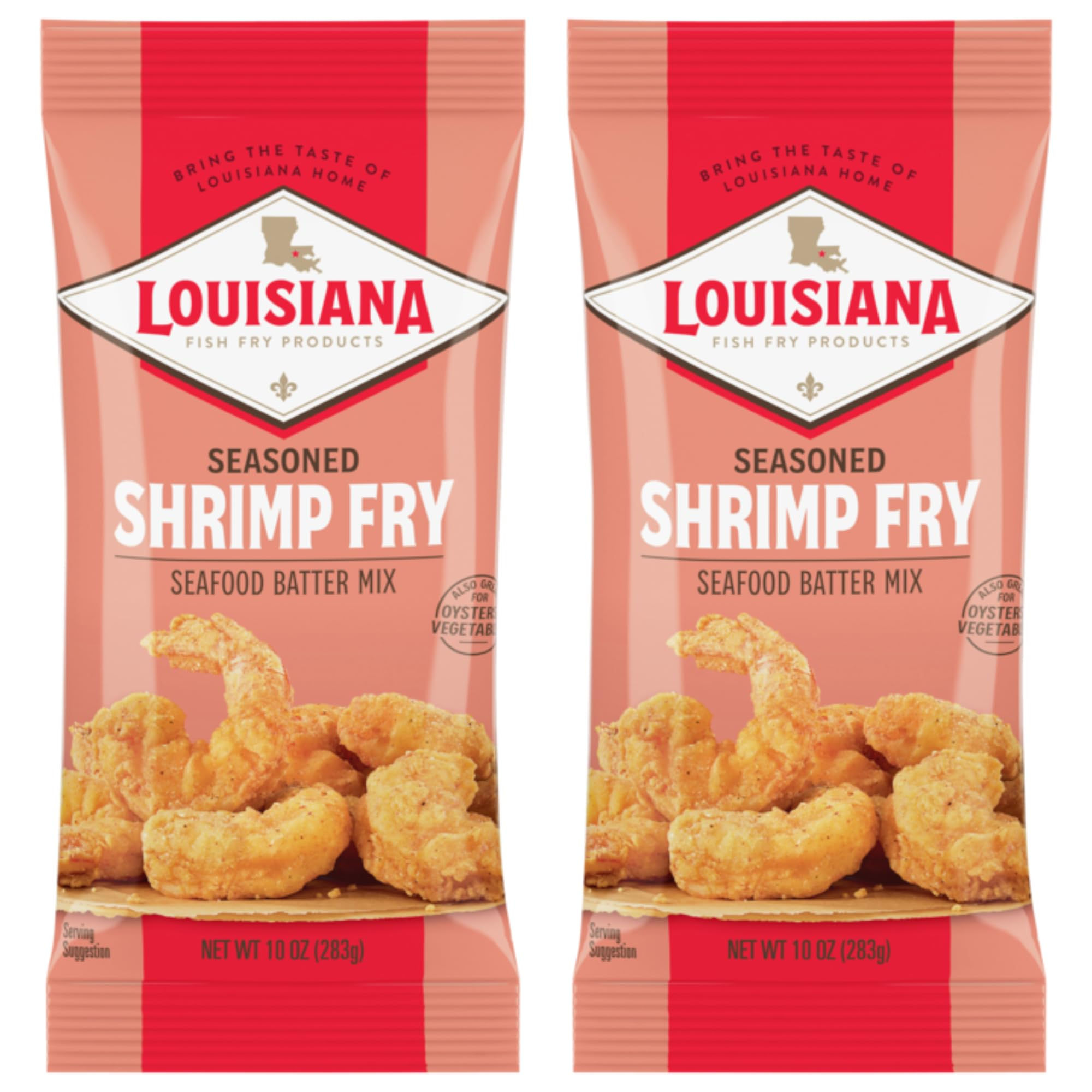 Louisiana Fish Fry Products - Seasoned Shrimp Fry Seafood Batter Mix - Also G...