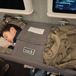 บิน Singapore Airlines มา Sydney กับลูกน้อย