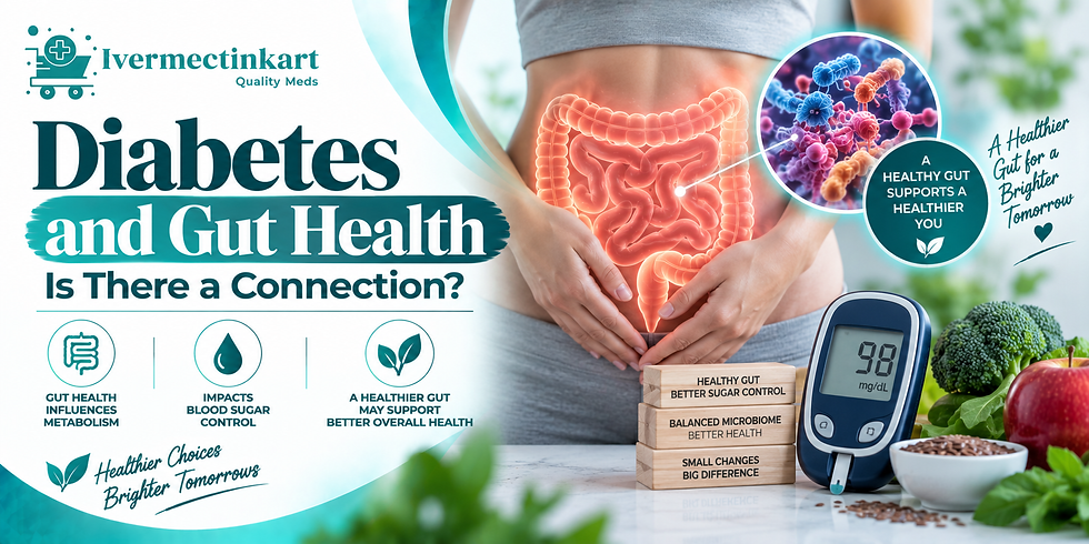 Diabetes and gut health connection explained | Ivermectinkart