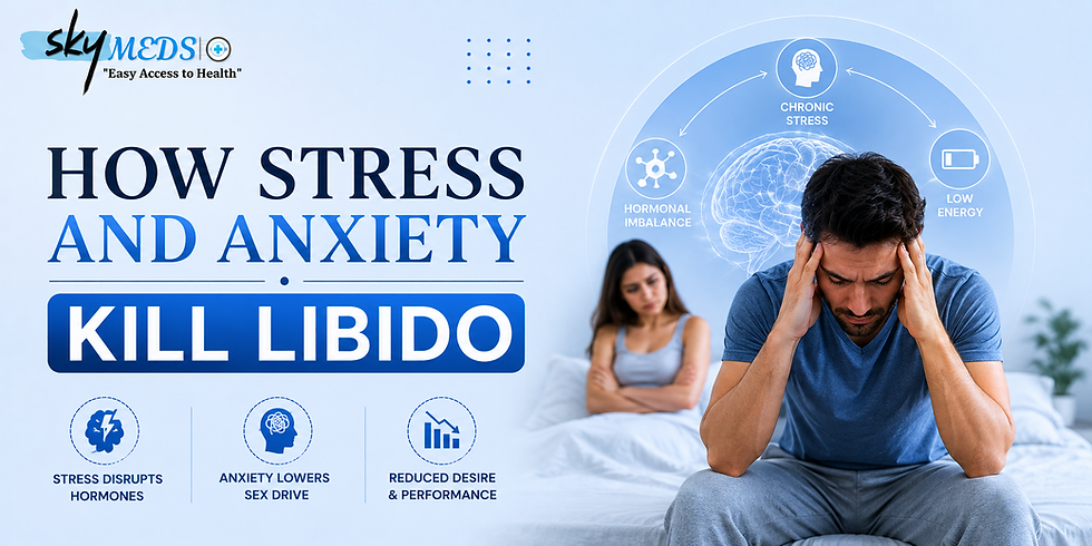 Stress and anxiety effects on libido | theskymeds