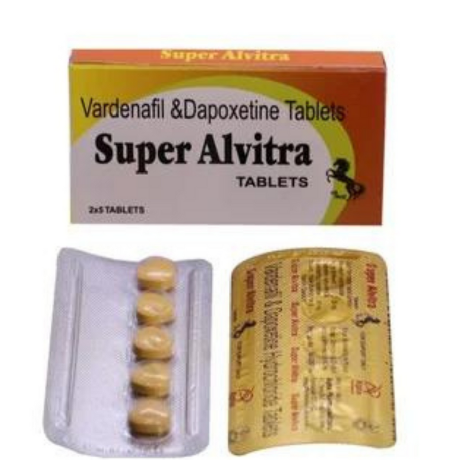 Super Alvitra is a combination medication specially crafted to address both erectile dysfunction