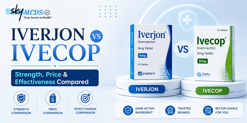 Iverjon vs Ivecop strength, price, and effectiveness comparison | theskymeds