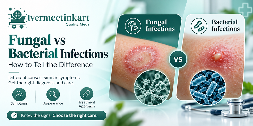 Fungal vs Bacterial Infections: Key Differences Explained | Ivermectinkart