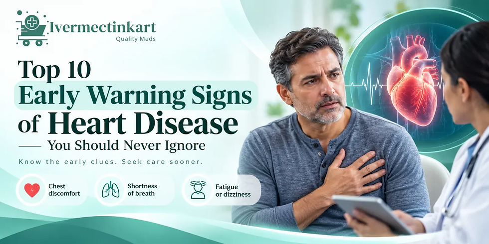 Top 10 Early Warning Signs of Heart Disease | Ivermectinkart