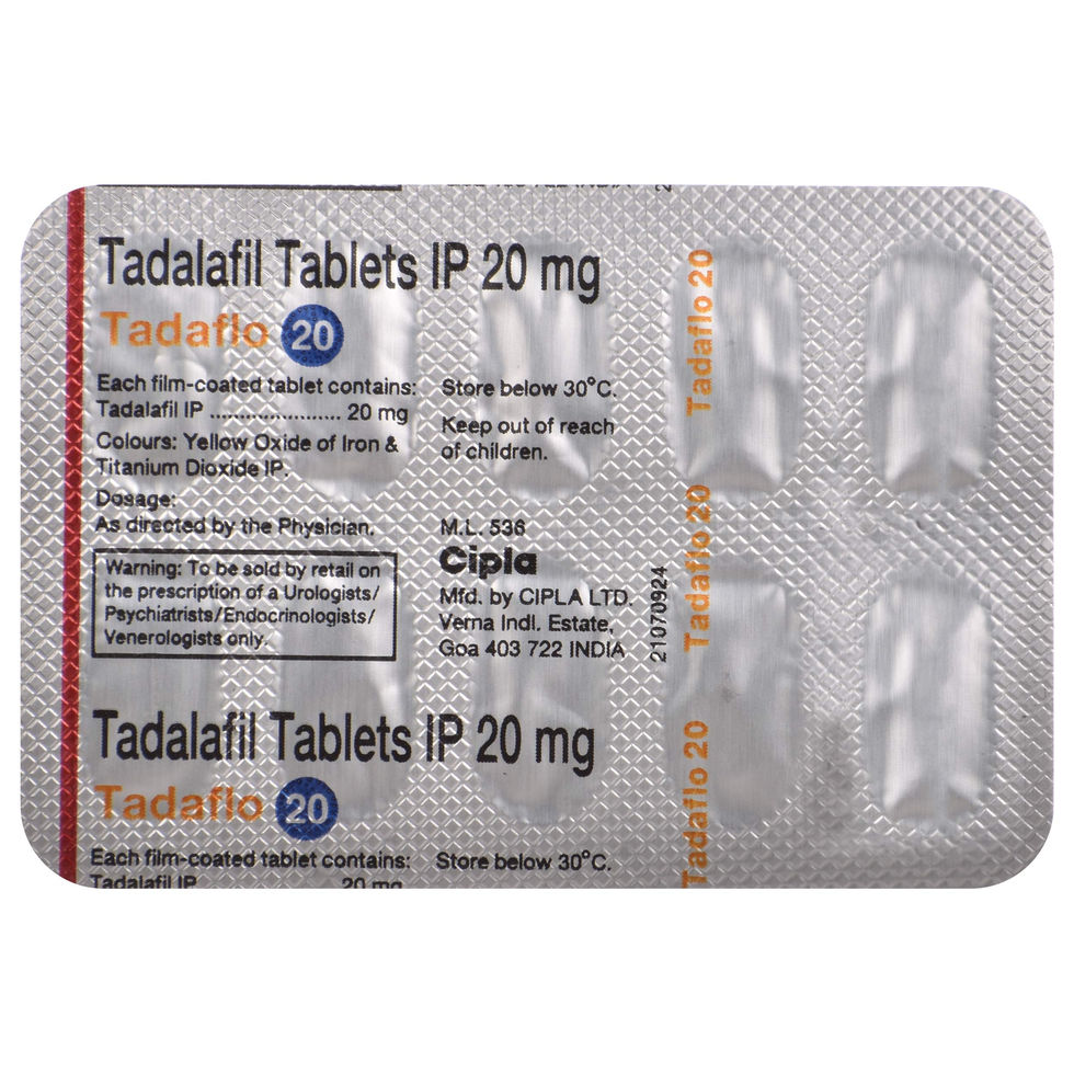 Tadaflo 20 mg is also Known as Tadalafil and is widely used to treat Erectile Dysfunction