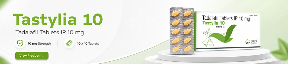 Tastylia 10mg (Tadalafil) tablets for erectile dysfunction treatment | theskymeds
