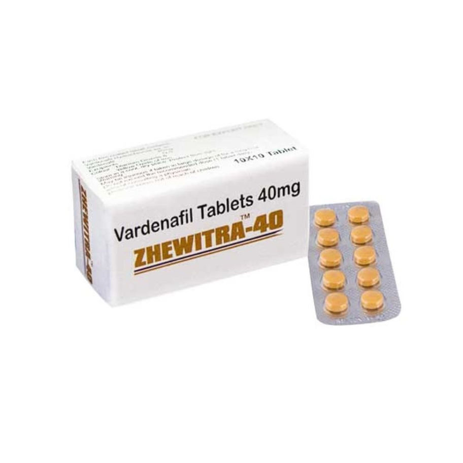 Zhewitra 40mg (Vardenafil) is a potent oral tablet used to treat erectile dysfunction by enhancing blood flow to the penis fo
