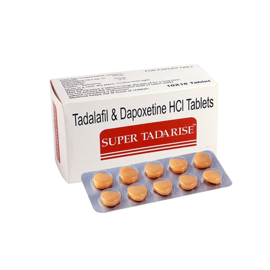 Super Tadarise (Tadalafil/Dapoxetine) is a dual-action oral medication that treats erectile dysfunction