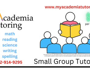 Academia Tutoring Offers SMALL GROUP SESSIONS!