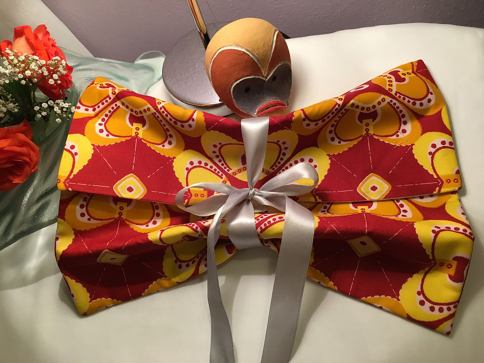 Miniature : Pochette souple forme enveloppe GM Wax origami Orange/jaune