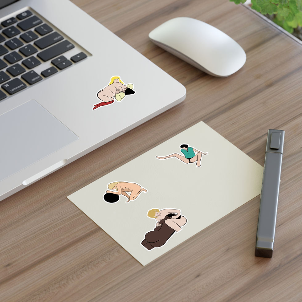 Thumbnail: Nakey Ladies Sticker Sheets 