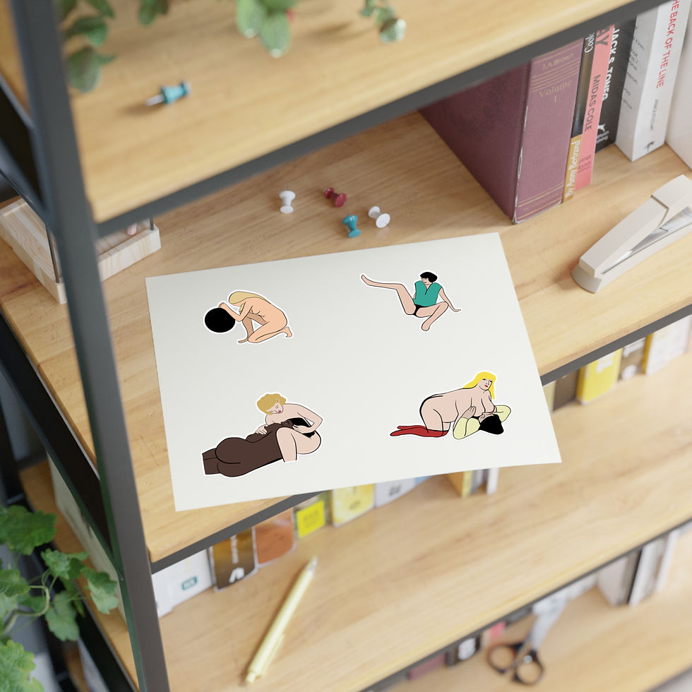 Thumbnail: Nakey Ladies Sticker Sheets 