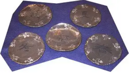 「ちちこぐさ３」（陶皿５客）