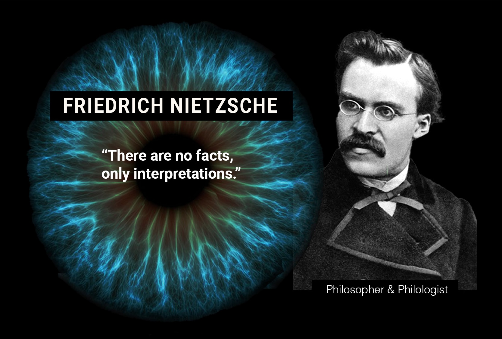 FRIEDRICH NIETZSCHE: “There are no facts, only interpretations.”