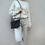 Thumbnail: Black Vegan Leather,ARC Envelope Clutch bag