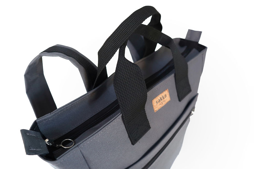 Thumbnail: Gray Cordura,Monar Zipper Backpack