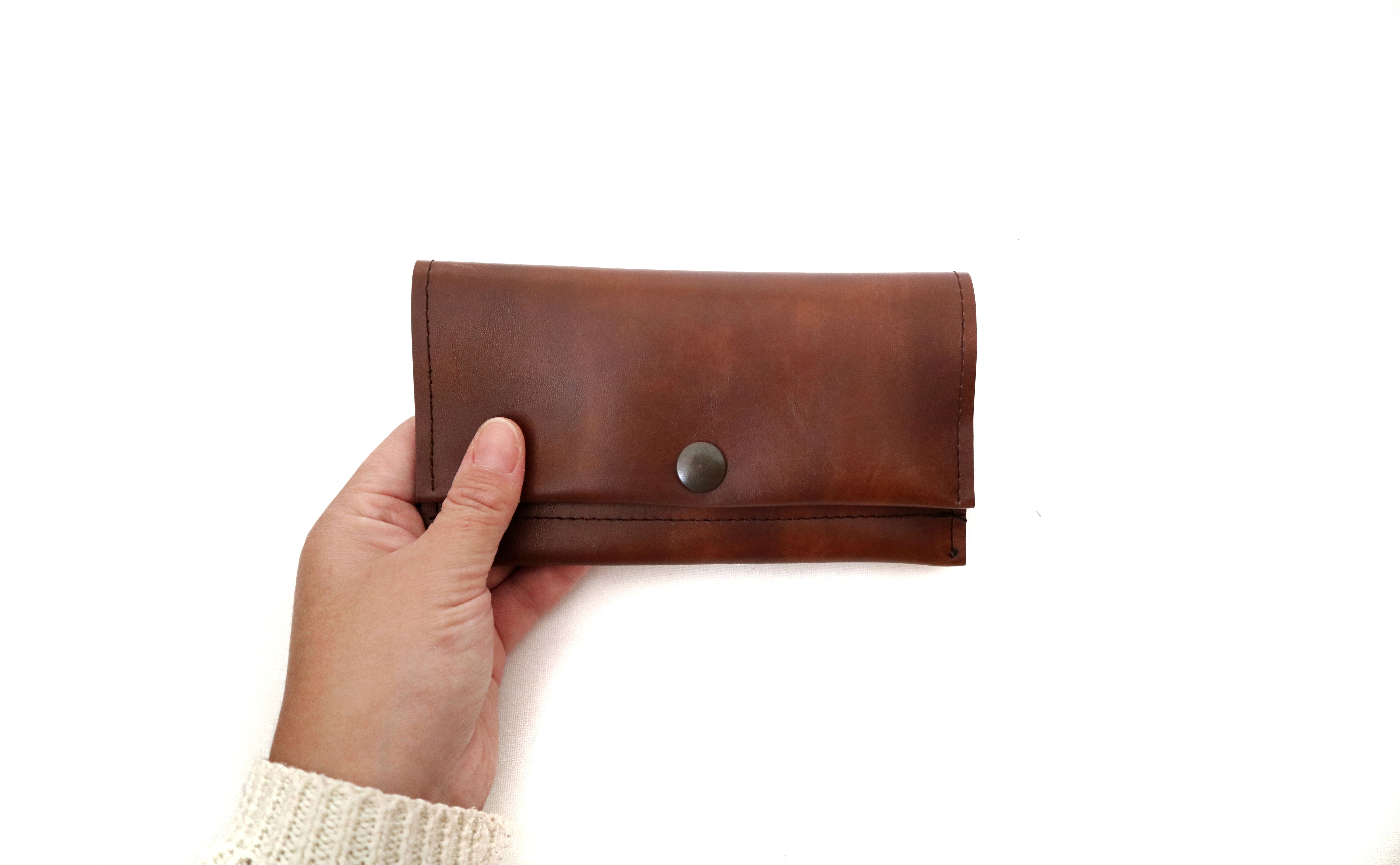 Brown long wallet/Tobacco case