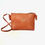 Thumbnail: Tan Vegan Leather,ARC Zipper Clutch bag