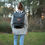 Thumbnail: Gray Waxed Canvas & Black , Lasal Backpack